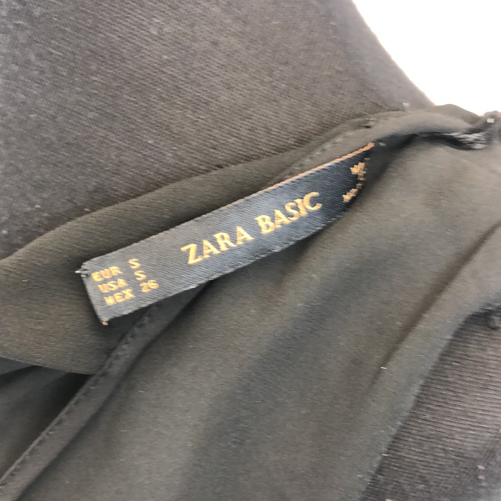 Zara Black Ruffle Tank - Picture 6 of 7